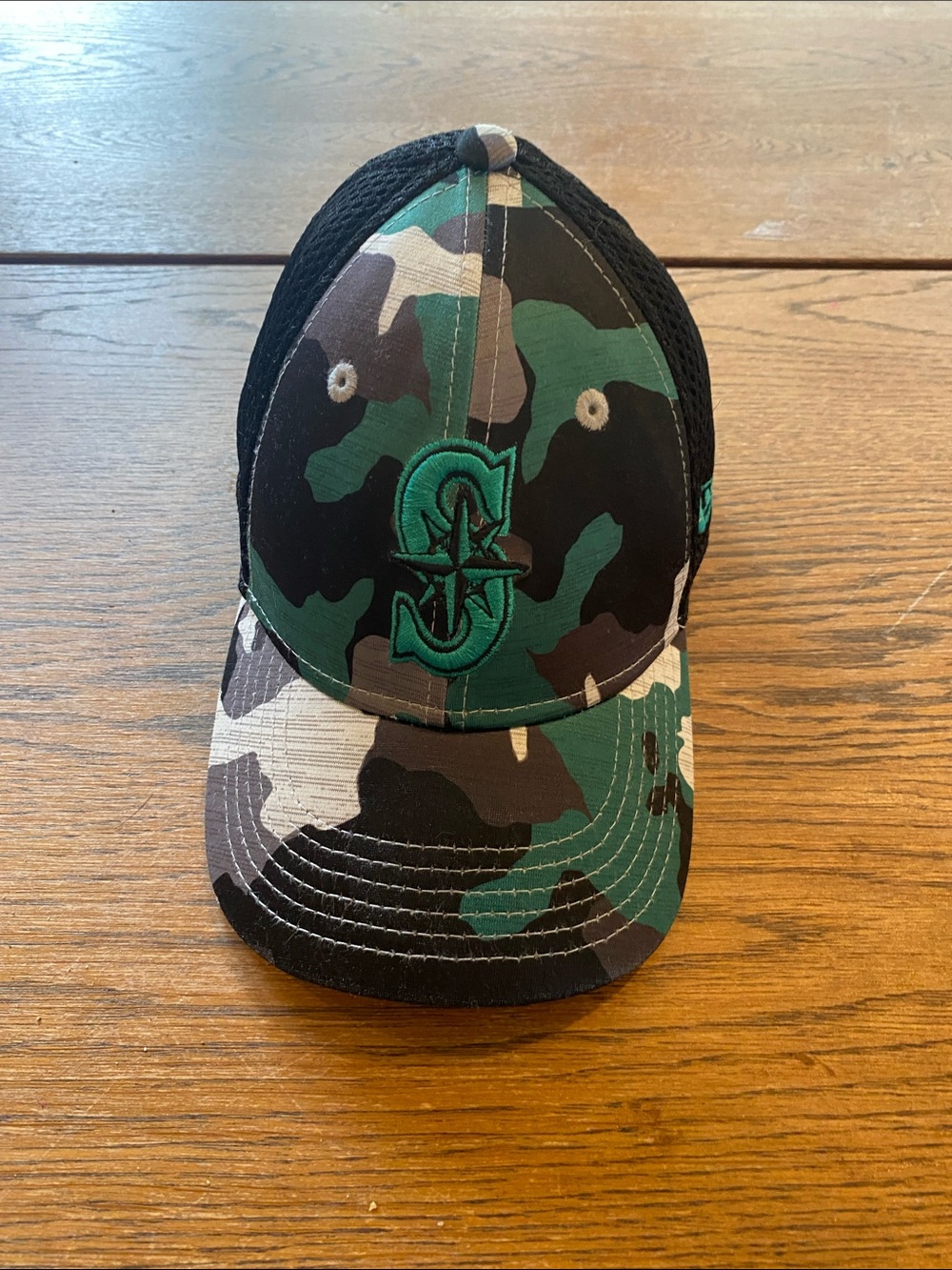 Kids Camo Seattle Mariners Hat - Green/Black
